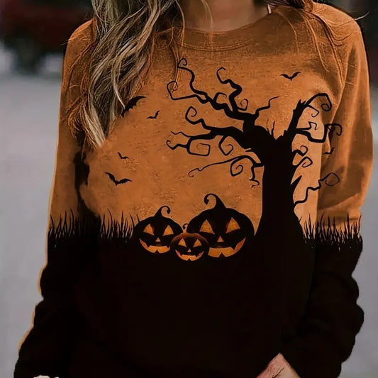 ASIMM Halloween Round Neck Pullover