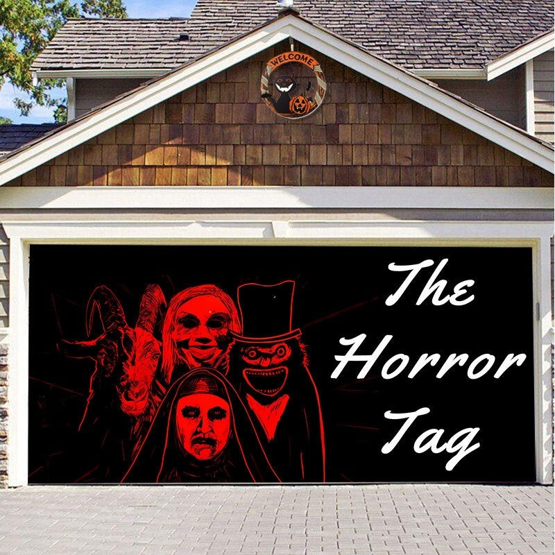 ASIMM Halloween Garage Hanging Cloth