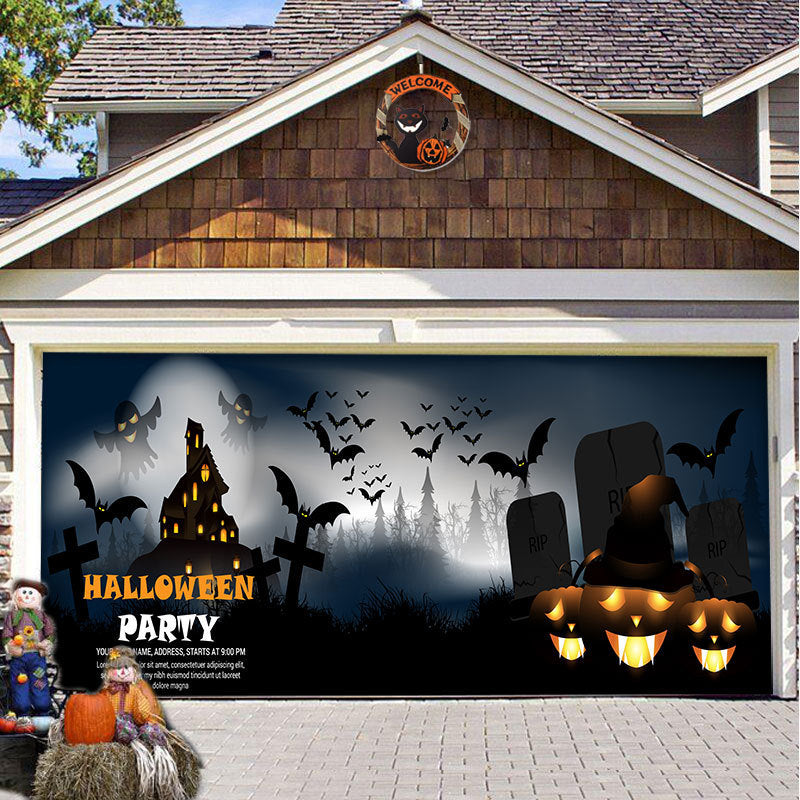 ASIMM Halloween Party Decorative Hanging Cloth