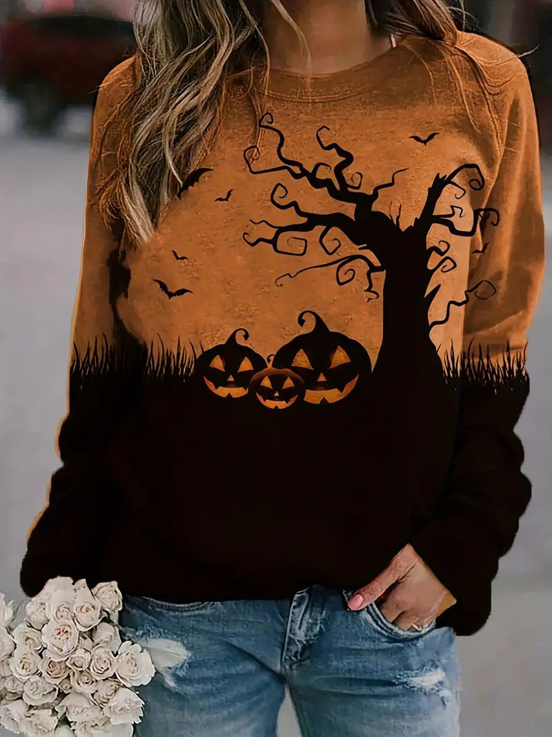 ASIMM Halloween Round Neck Pullover