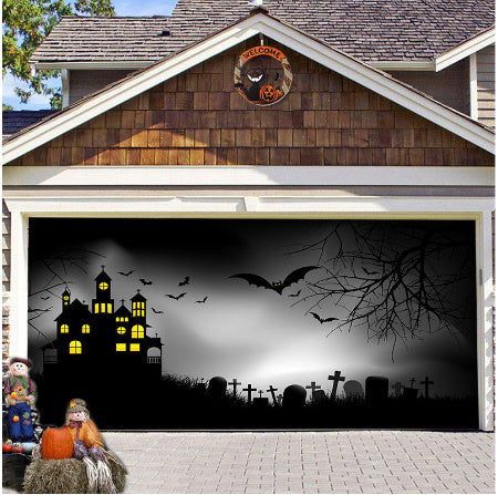 ASIMM Halloween Garage Hanging Cloth