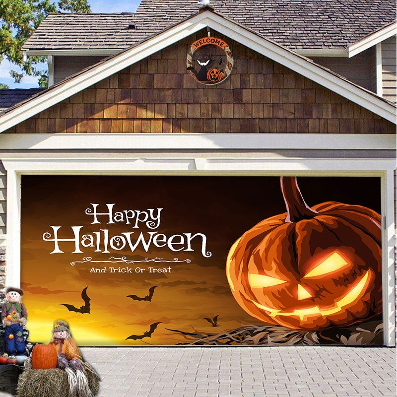 ASIMM Halloween Garage Hanging Cloth