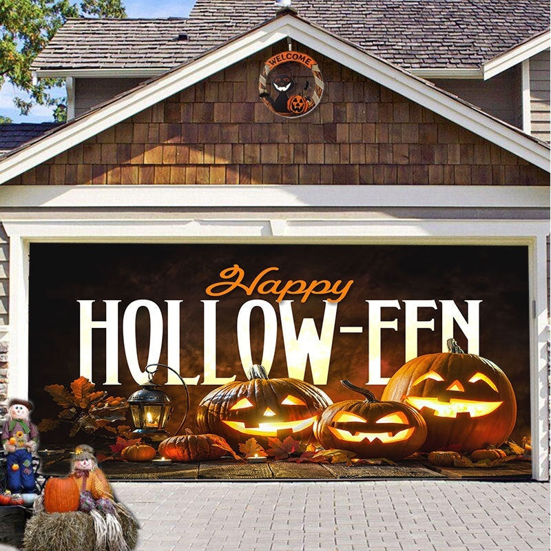 ASIMM Halloween Garage Hanging Cloth