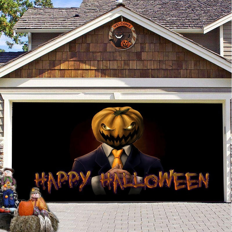 ASIMM Halloween Garage Hanging Cloth