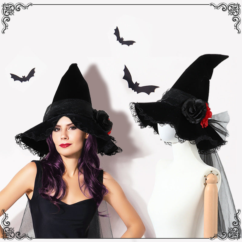 ASIMM Halloween Baroque Witch Hat