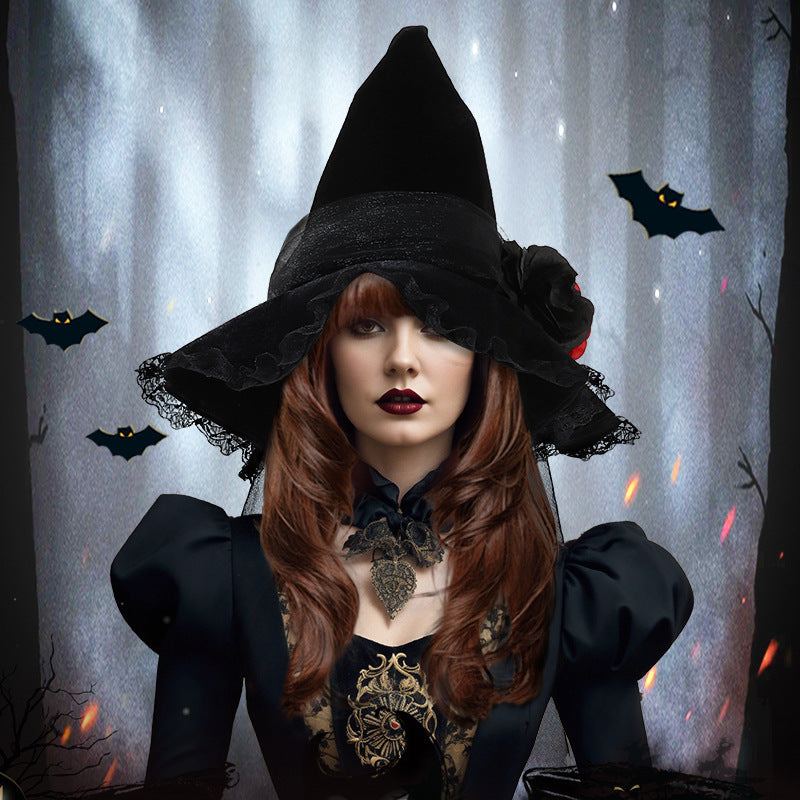 ASIMM Halloween Baroque Witch Hat