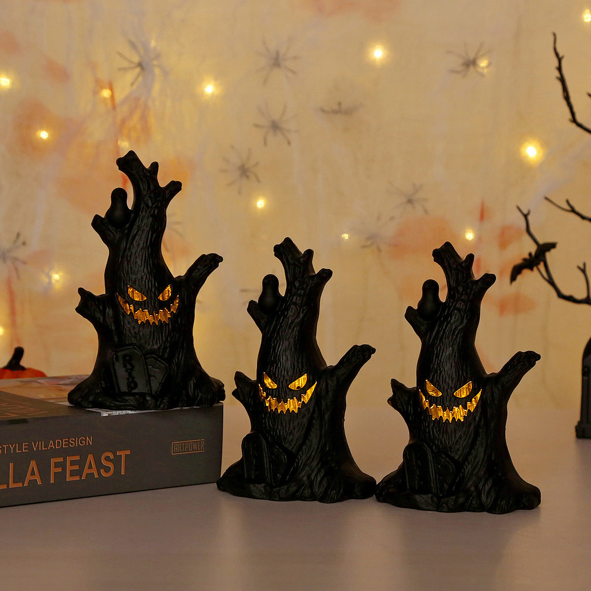 ASIMM Halloween Ghost Stump Lamp