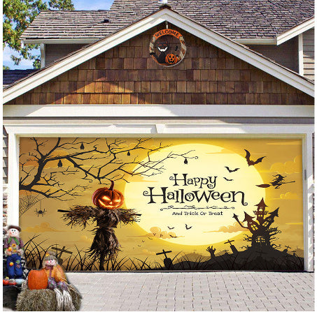 ASIMM Halloween Garage Hanging Cloth