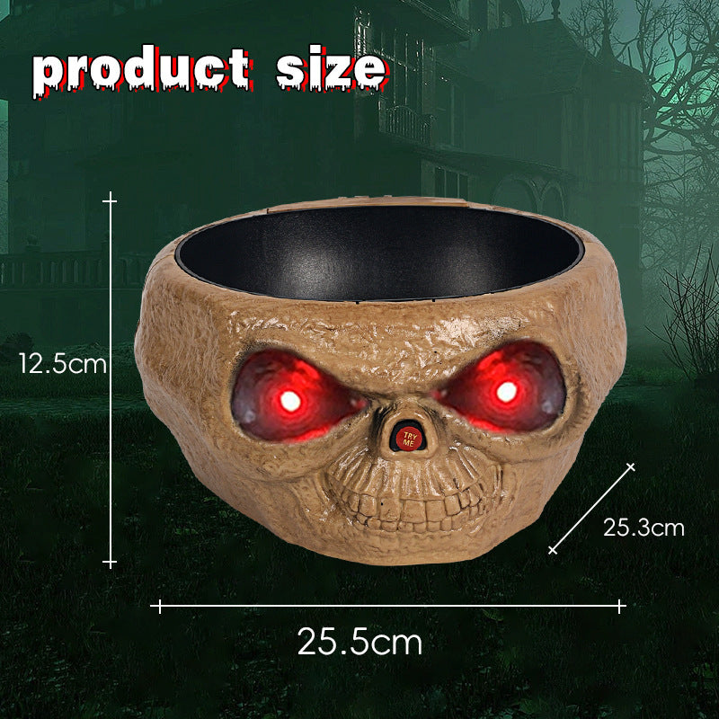 ASIMM Halloween Electric Luminous Sound Ghost Pumpkin Fruit Plate