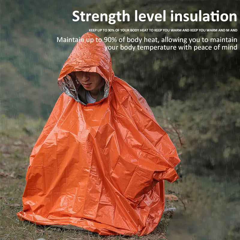 Outdoor Emergency Raincoat Poncho Waterproof