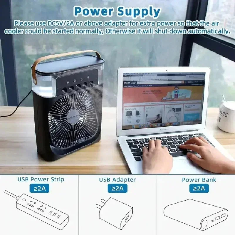 Portable 3 In 1 Fan