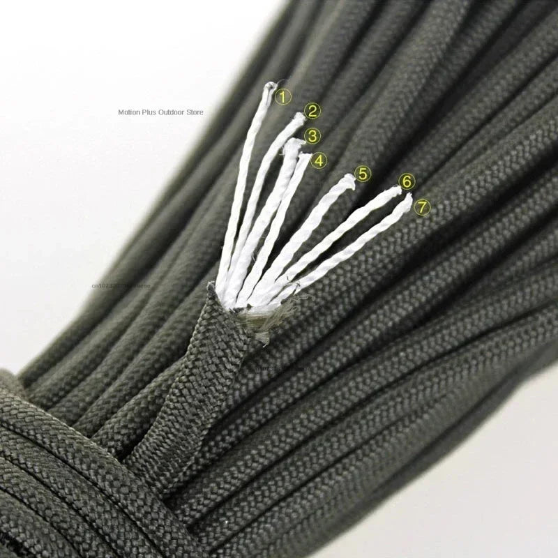 3M/5M/8M Dia.4mm 7 Stand Cores Paracord for Survival