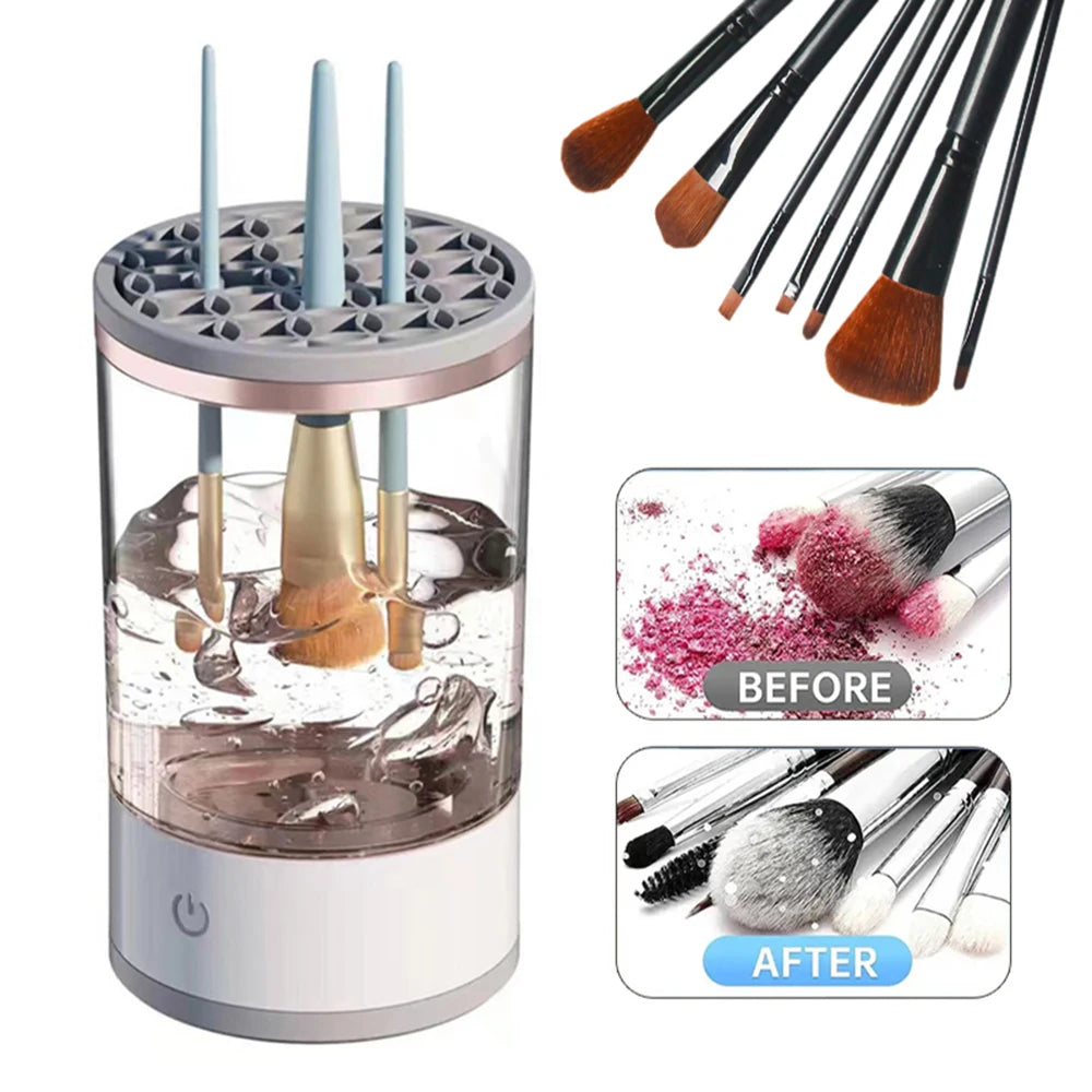 3 In 1 Electric Makeup Brush Cleaner Automatic