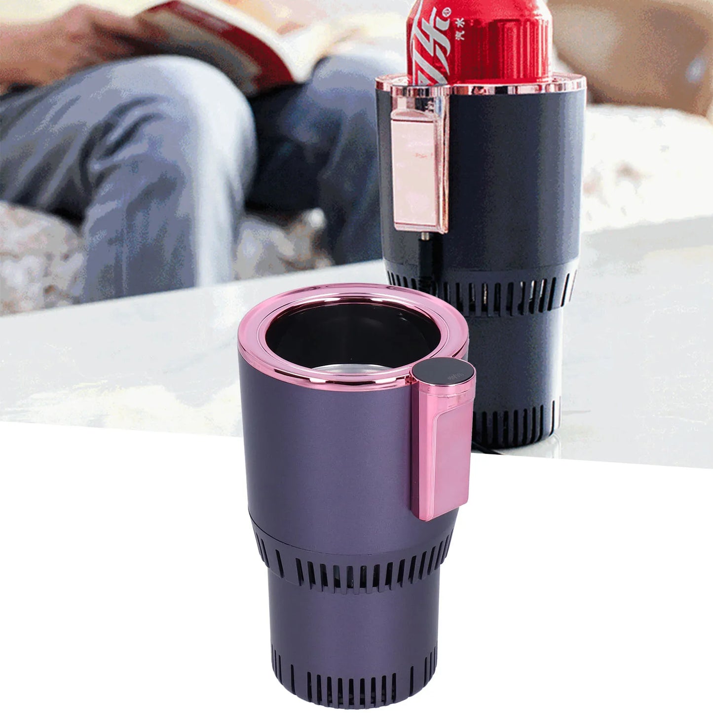 Cup Cooler Warmer 2‑in‑1 Cooling Heating Mug Holder