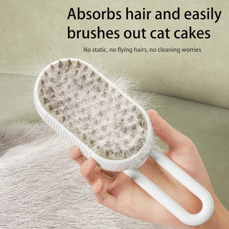 Dog and Cat Steam Brush for Shedding 3 in 1