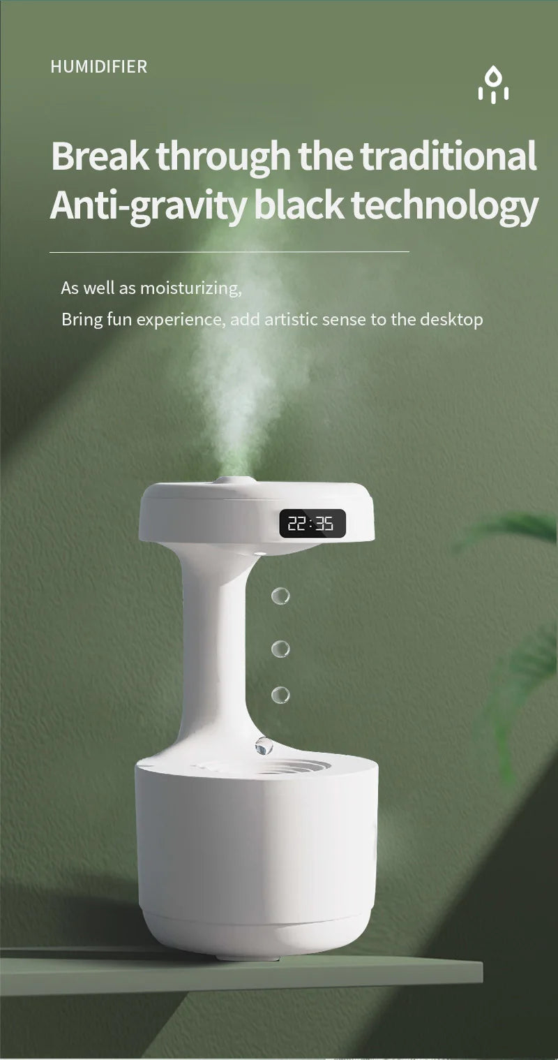 ASIMM Air Humidifier 800Ml Anti-Gravity Essential Oil Diffuser