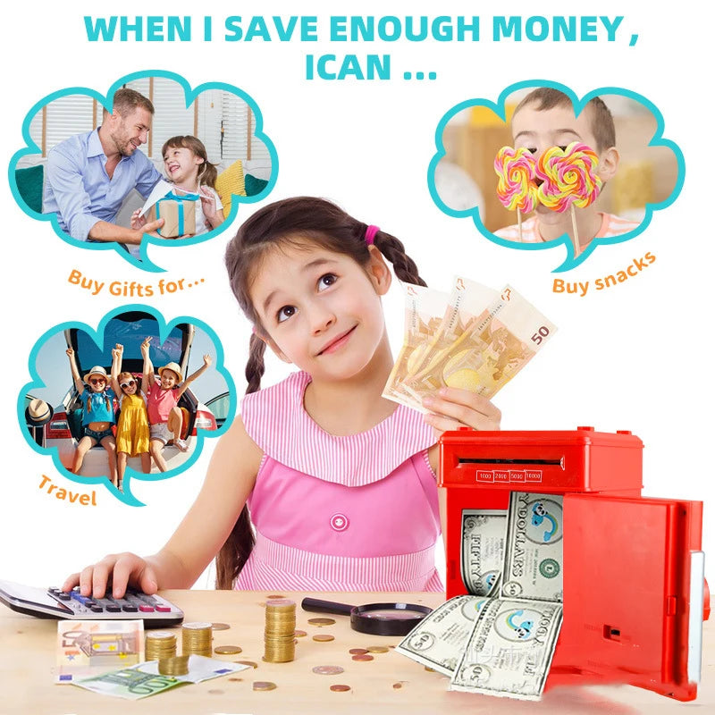 ASIMM Children Electronic Mini Piggy Bank Password Safe