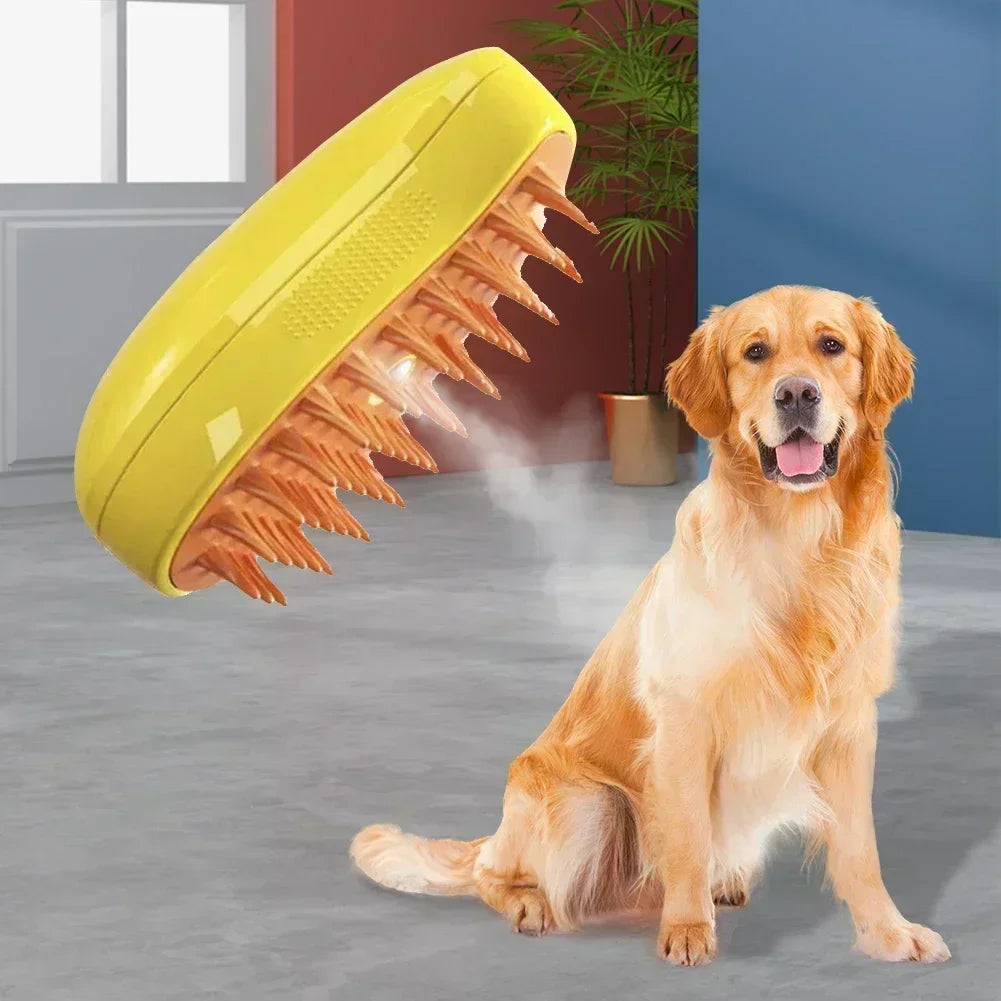 Dog and Cat Steam Brush for Shedding 3 in 1