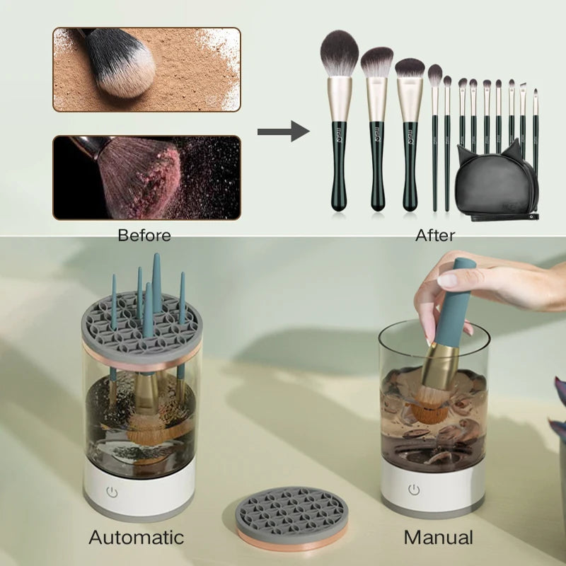 3 In 1 Electric Makeup Brush Cleaner Automatic