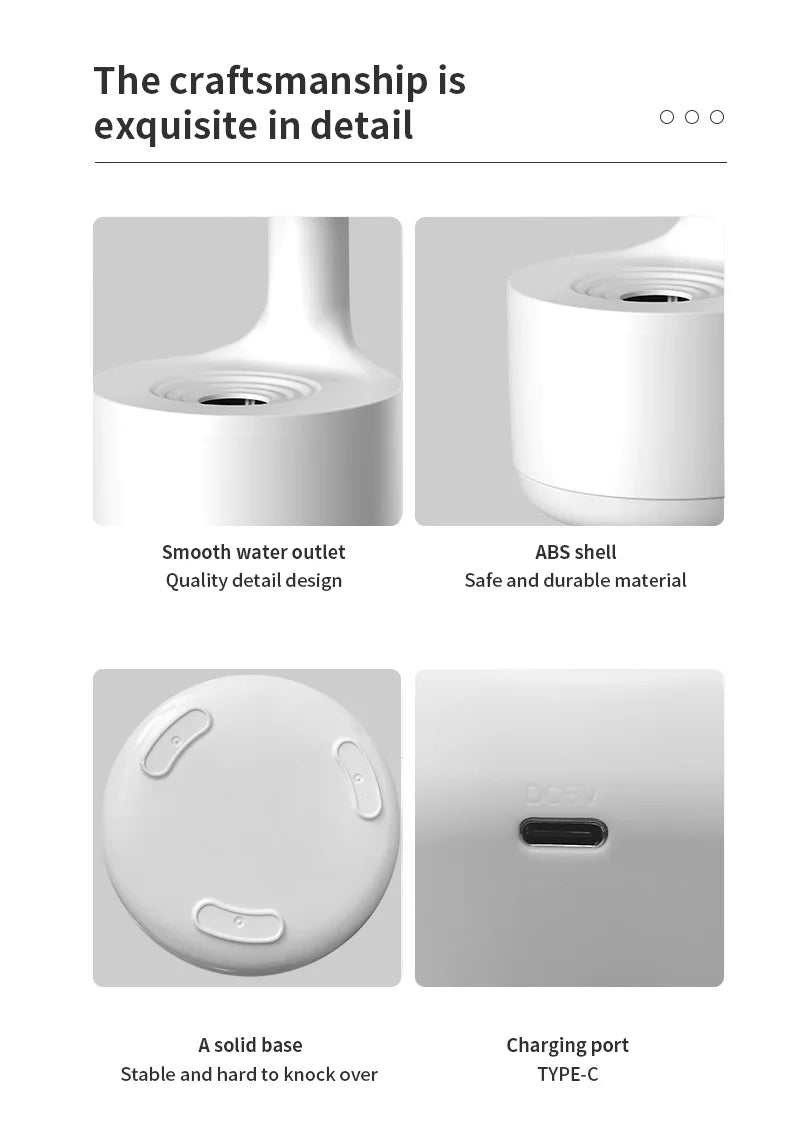 ASIMM Air Humidifier 800Ml Anti-Gravity Essential Oil Diffuser