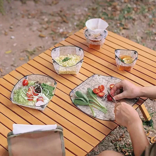 ASIMM Ultralight Portable Foldable Camping Tableware