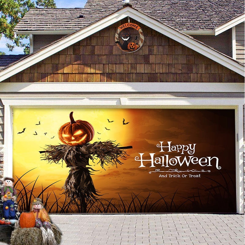 ASIMM Halloween Garage Hanging Cloth