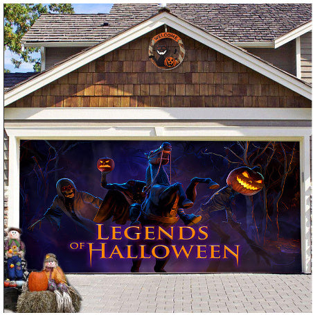 ASIMM Halloween Garage Hanging Cloth