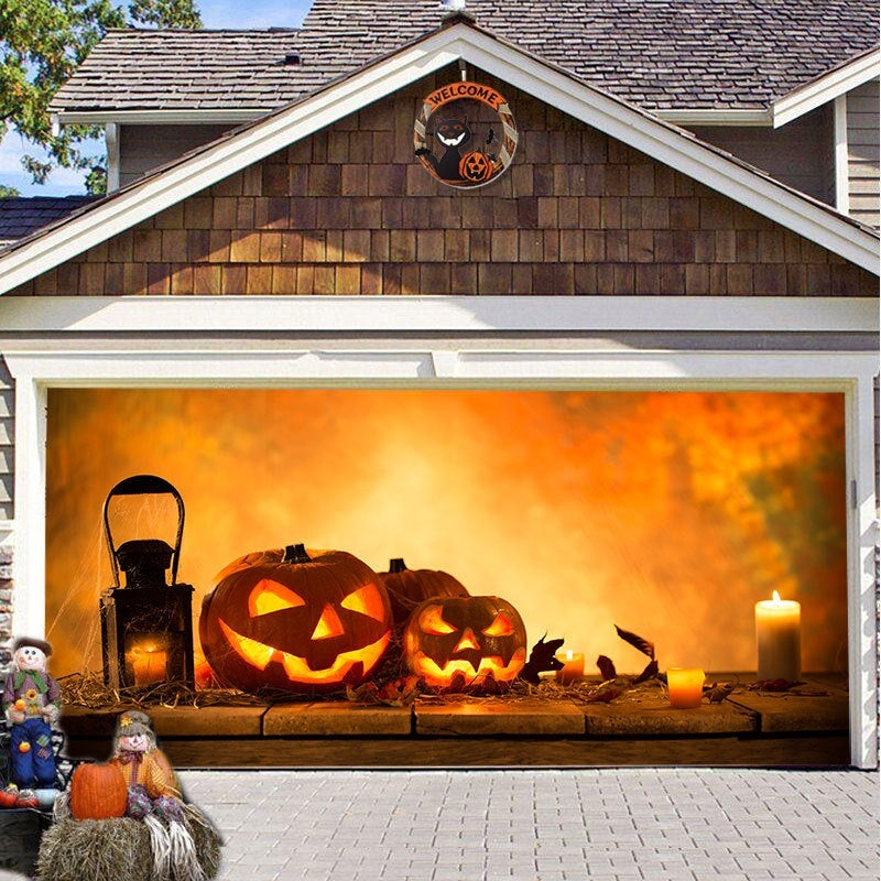 ASIMM Halloween Garage Hanging Cloth