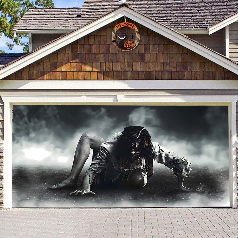 ASIMM Halloween Garage Hanging Cloth